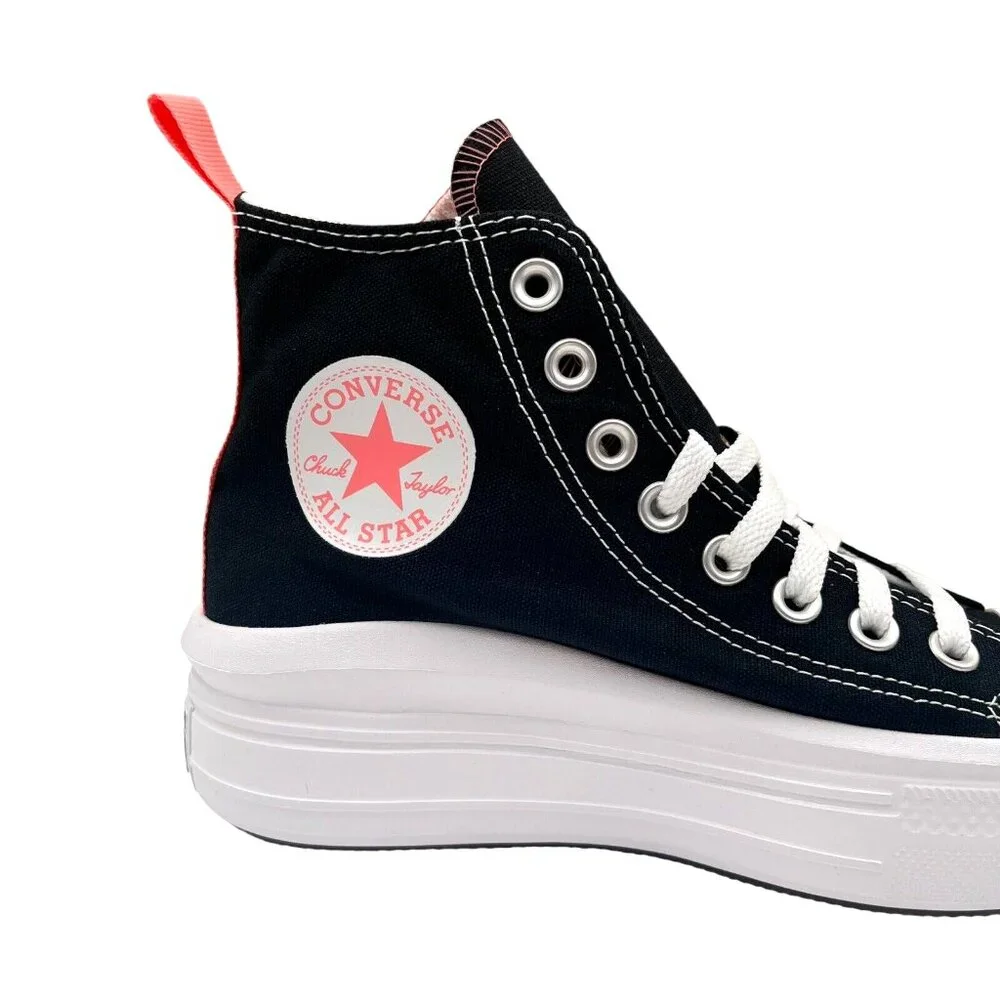 Converse Chuck Taylor All Star Move Youth Girls‎ Platform Sneakers Size 6 Black